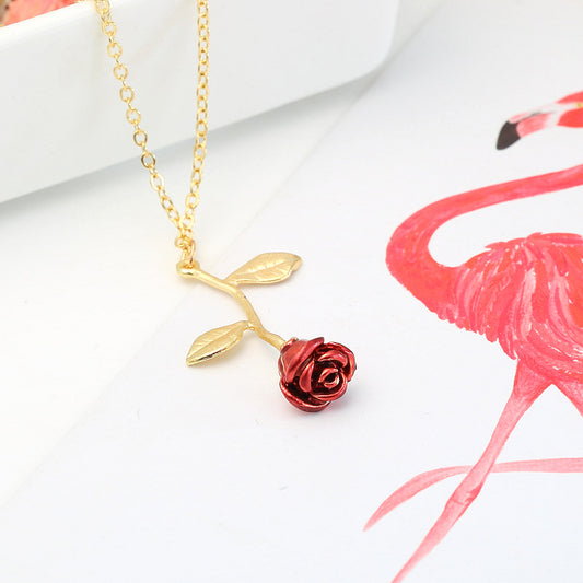 Red Rose Necklace