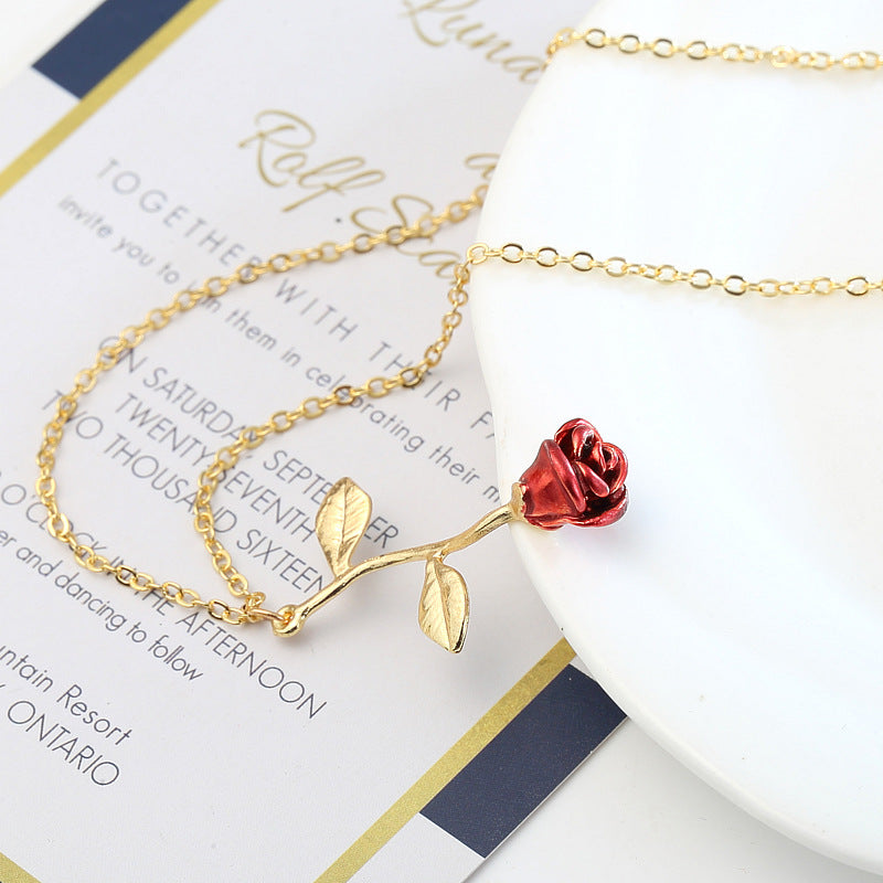 Red Rose Necklace